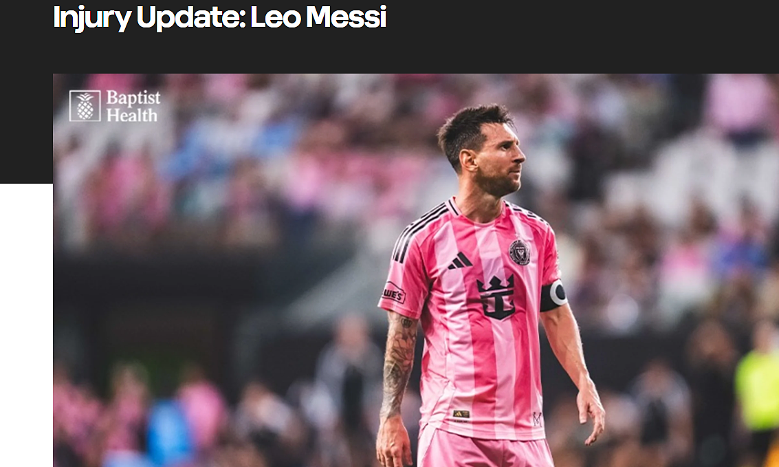 Inter Miami xác nhận Messi chỉ gặp quá tải cơ, nghỉ 10 ngày - hình ảnh - new88pg8.com Inter Miami xác nhận Messi chỉ gặp quá tải cơ, nghỉ 10 ngày - hình ảnh - new88pg8.com